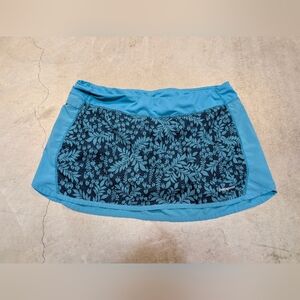 Patagonia Multi Use Skirt Women's L (33x13.5) Blue and Black Mini Athletic